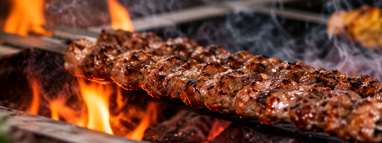 Charcoal-grilled Persian kebabs